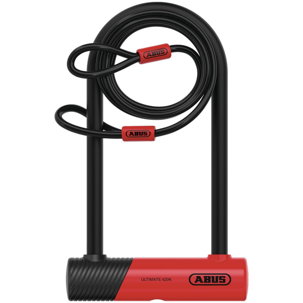 Ultimate 420K 230mm D-Lock With Bracket And 120cm Cable (Gold Rated)