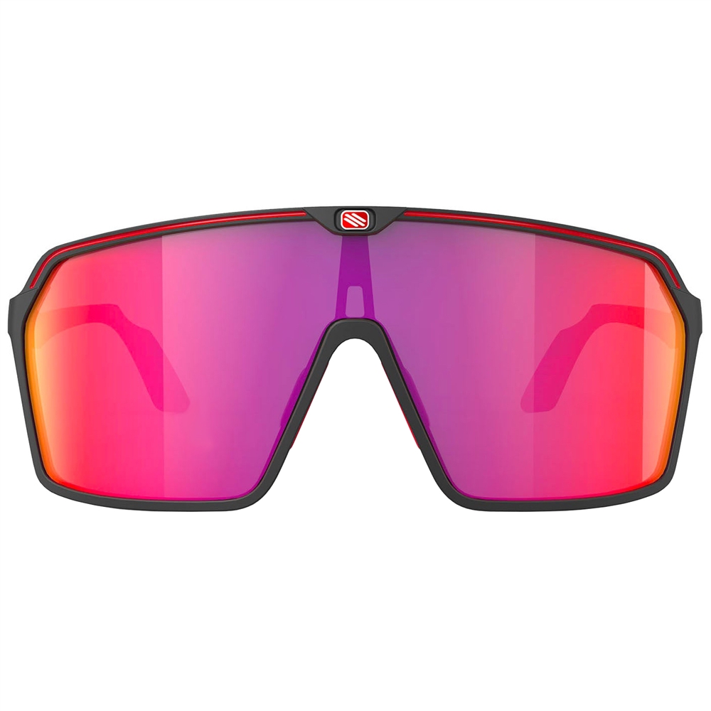 Spinshield RP Optics Sunglasses - Black Matte/Multilaser Red