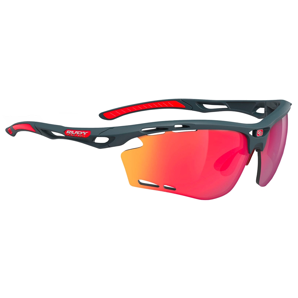 Propulse RP Optics Sunglasses - Charcoal Matte/Multilaser Red