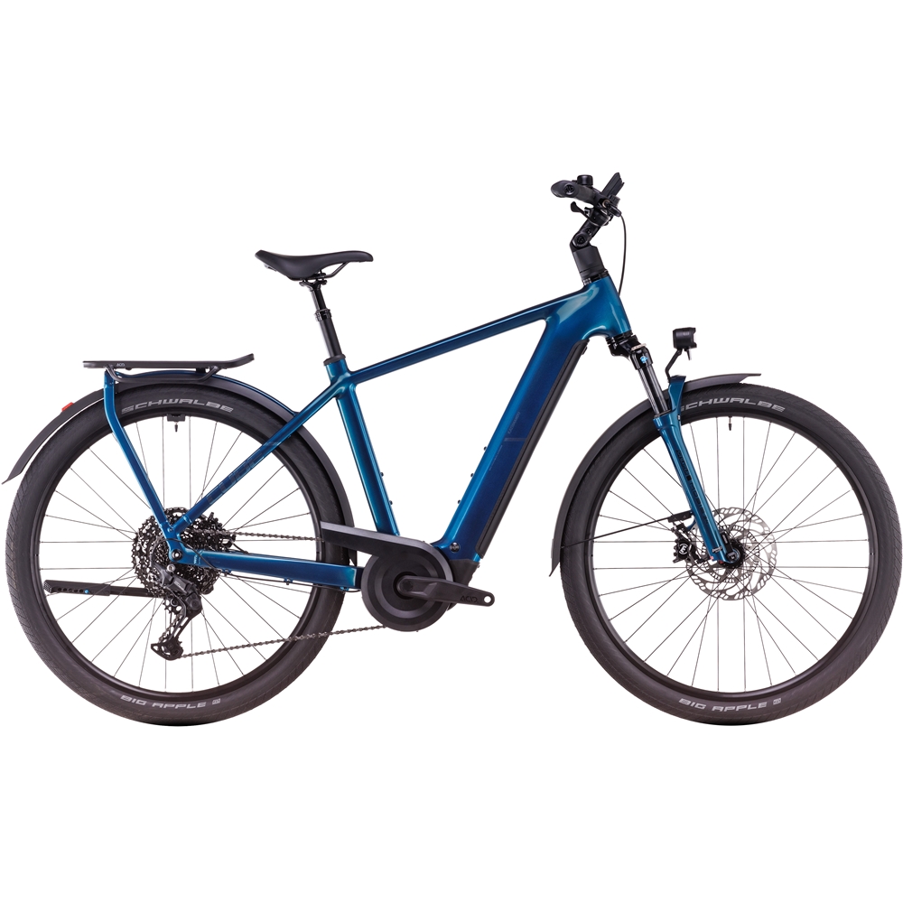 Kathmandu Hybrid EX 800 Electric Hybrid Bike - Electric Blue/Chrome (2025)