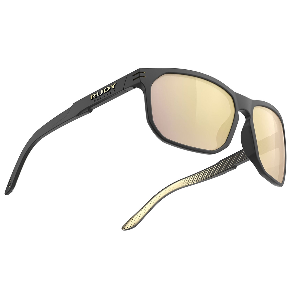 Soundrise RP Optics Sunglasses - Black Matte/Ice Gold Pattern/Multilaser Gold