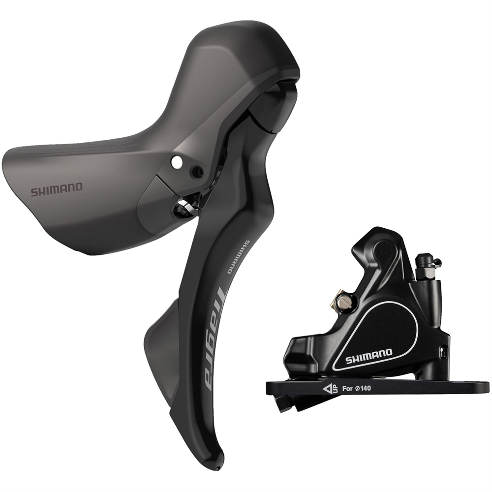 Tiagra R4020 11-Speed Right-Hand STI Lever With BR-RS405 Flat Mount Front Caliper