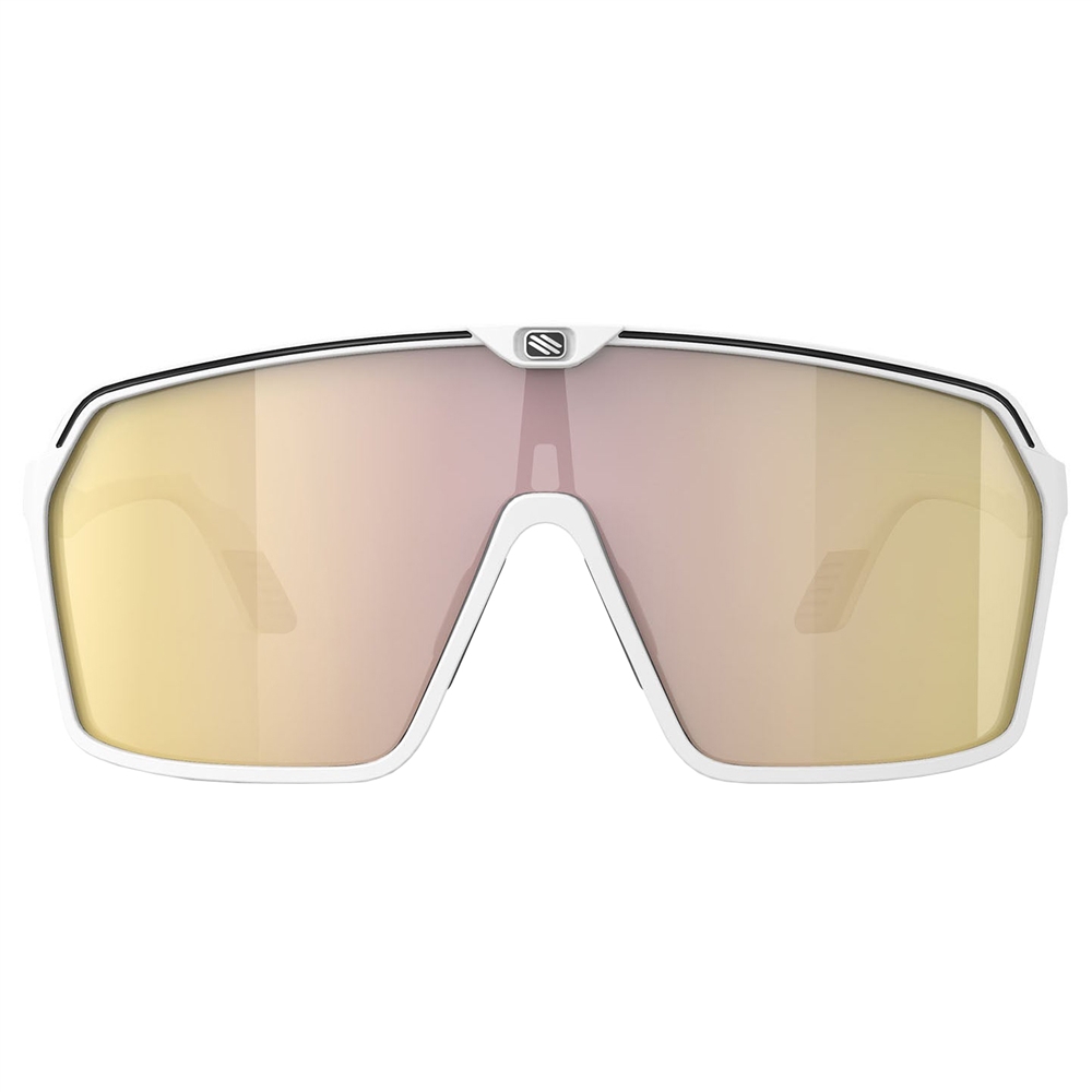 Spinshield RP Optics Sunglasses - White Matte/Multilaser Gold