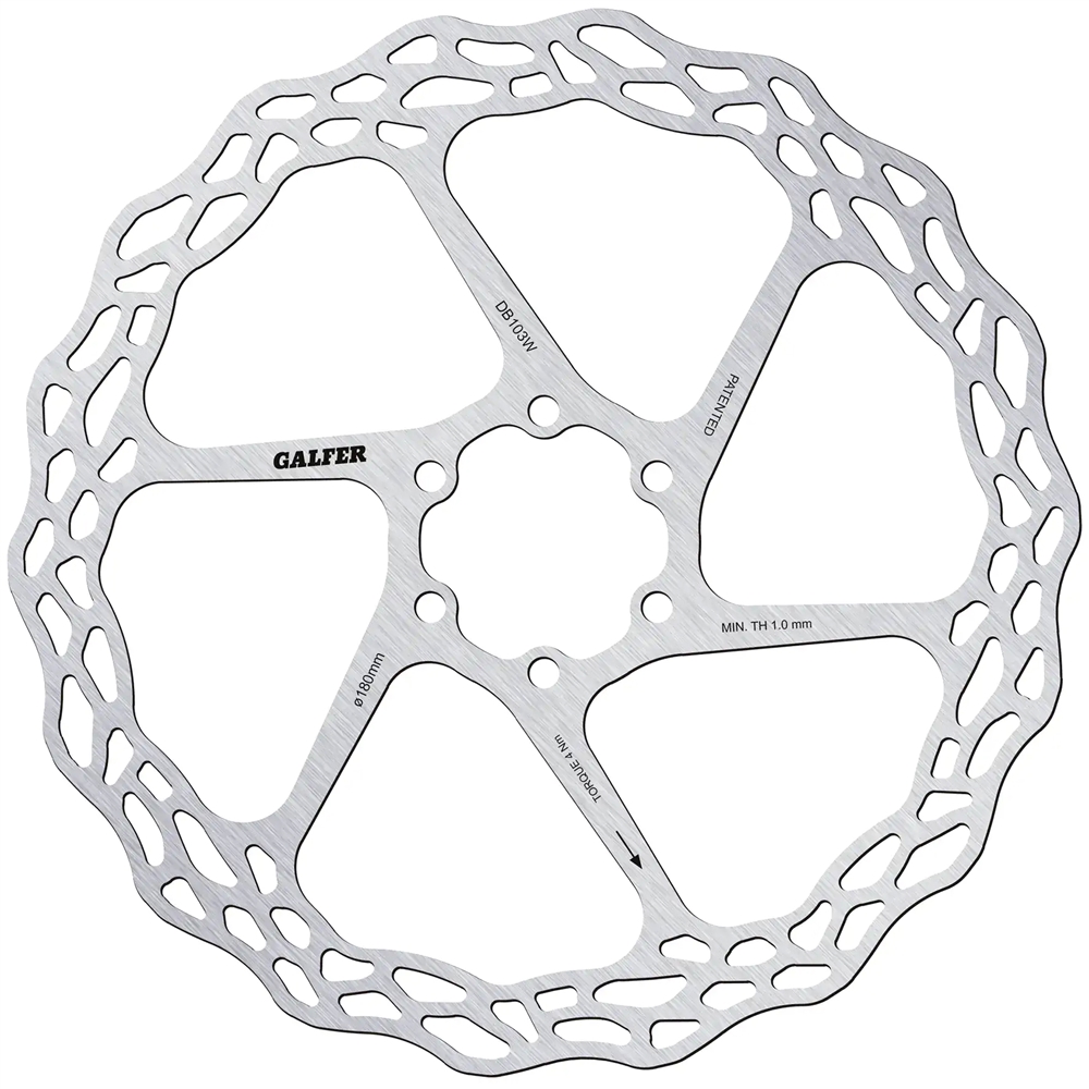 Wave Road Bike/MTB Light 6 Bolt Disc Brake Rotor