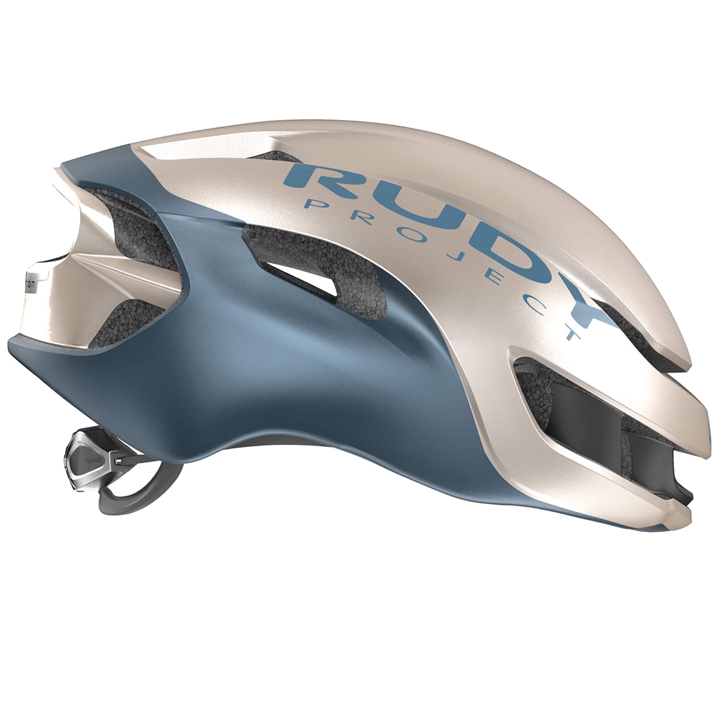 Nytron Road Helmet - Champagne/Blue Avio Metal Matte
