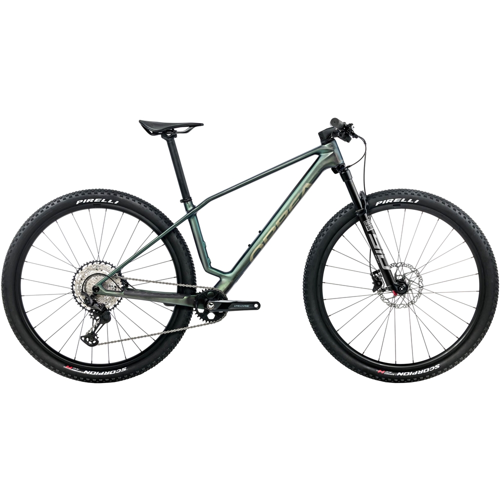 Alma M30 Hardtail Mountain Bike - Seaweed Carbon View (2026)