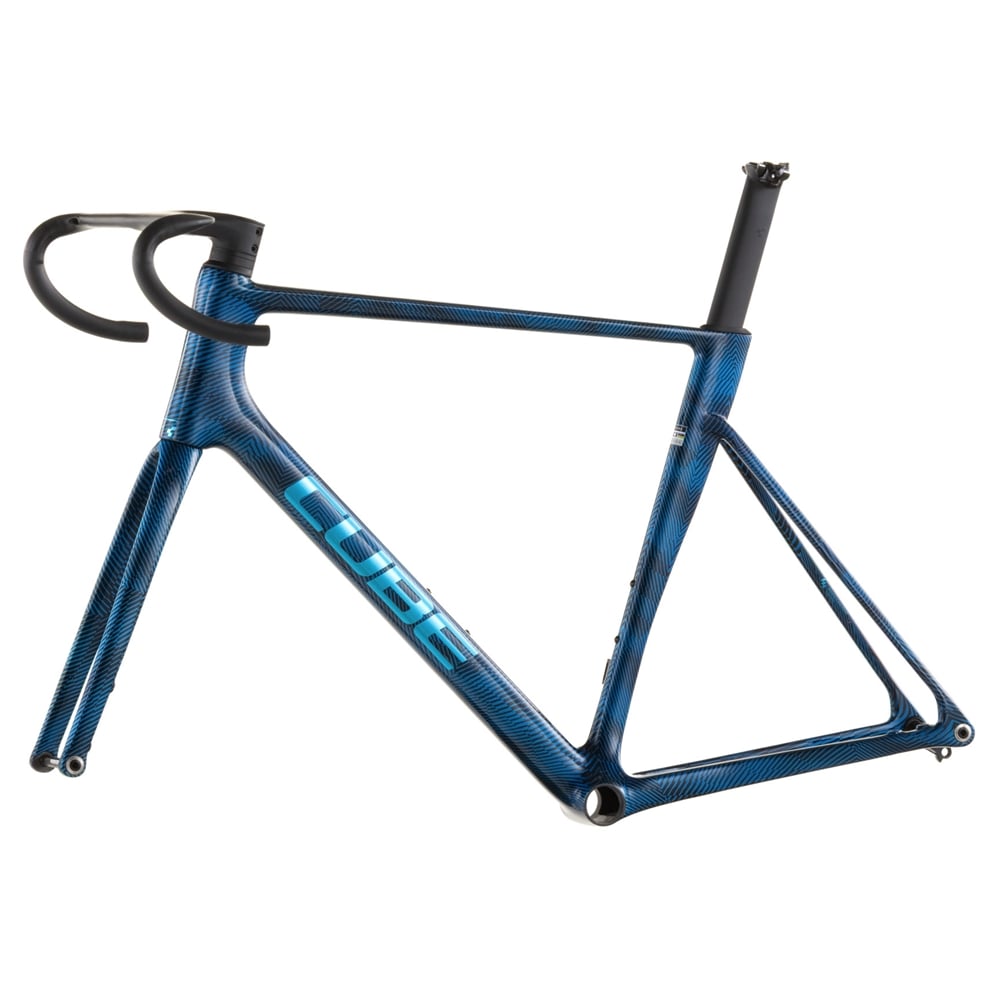 Litening Air C:68X Road Frameset - Liquid Blue Grid/Chrome (2026)