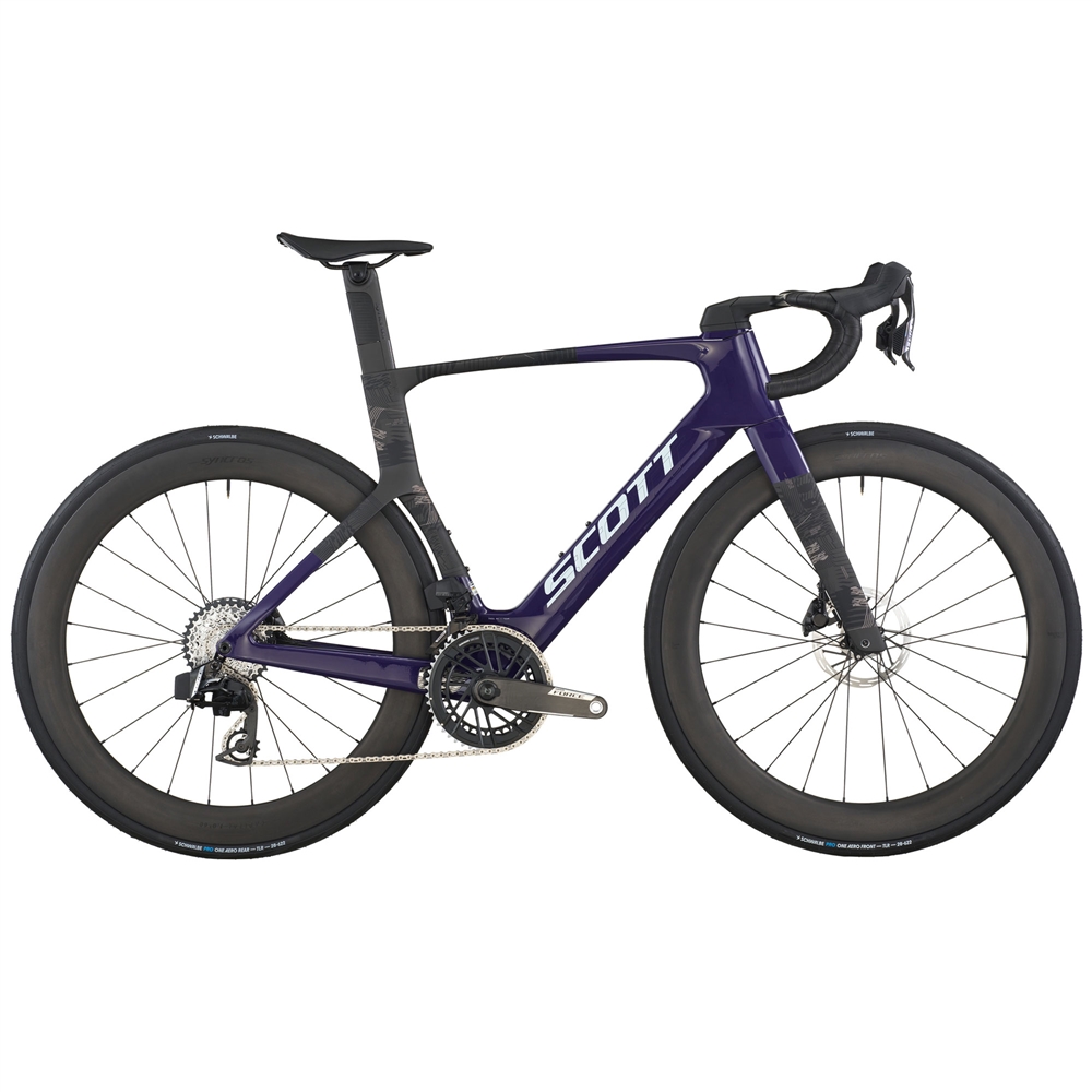 Scott Foil RC Team Road Bike - Grape Purple/Carbon Black (2026