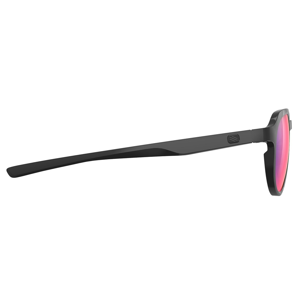 Glamshady Polar 3FX Sunglasses - Black Gloss/Multilaser Red