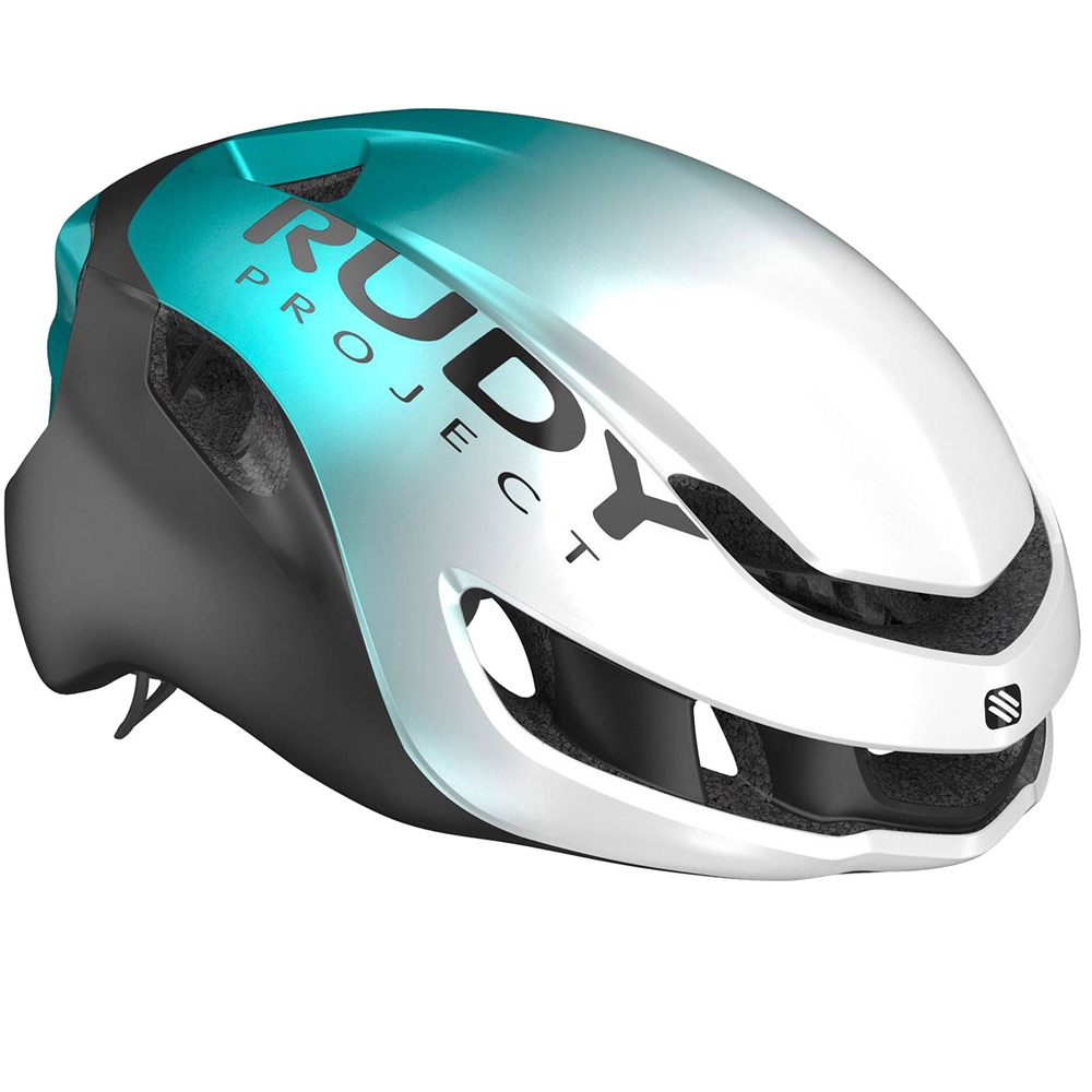 Nytron Road Helmet - Pearl/Emerald/Black Metal Matte