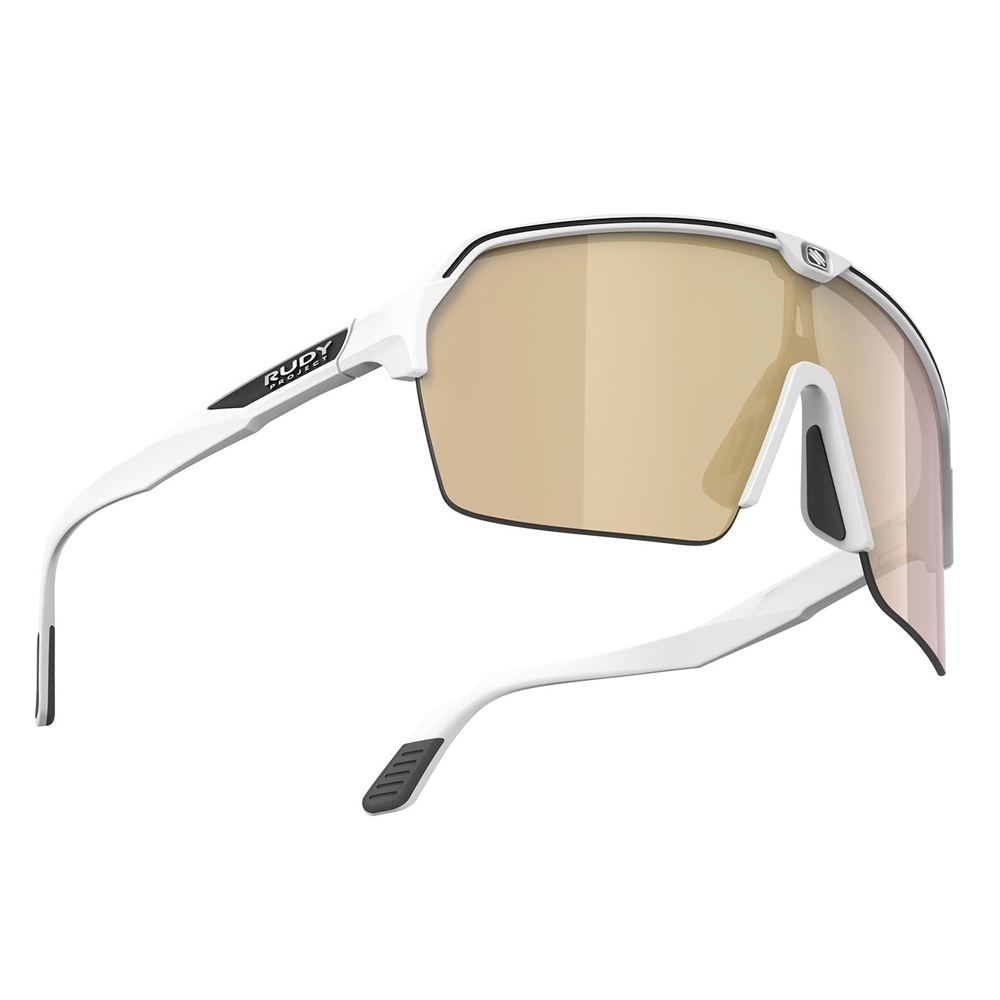 Spinshield Air RP Optics Sunglasses - White Matte/Multilaser Gold