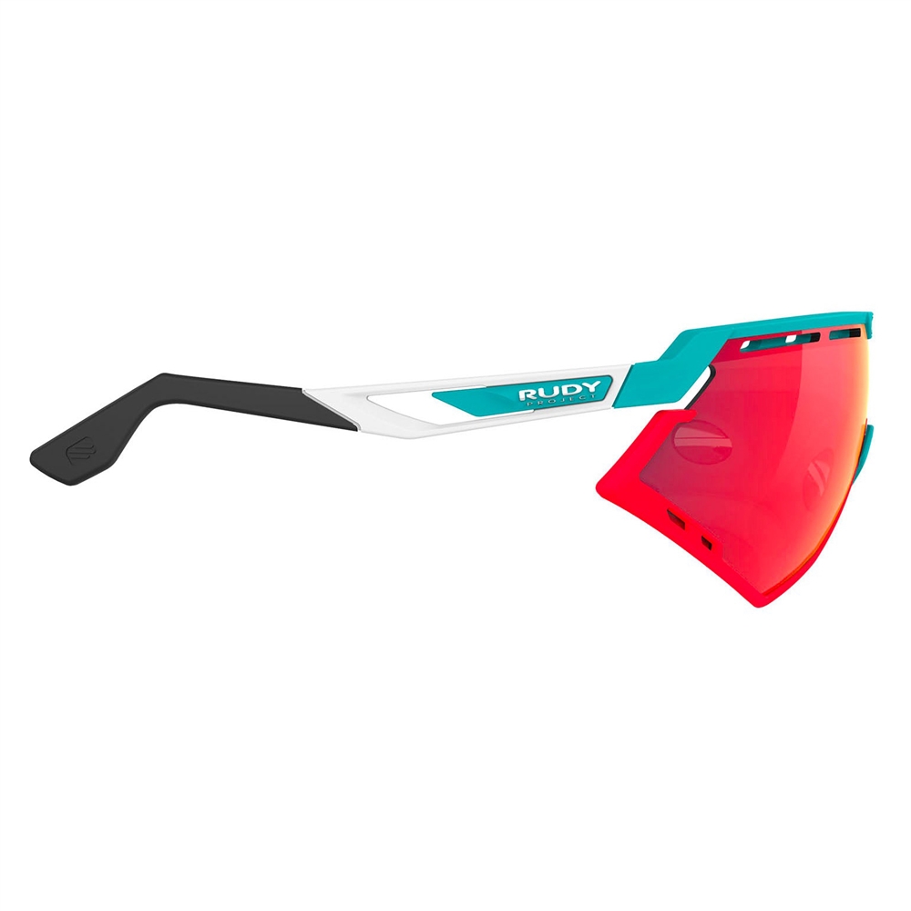 Defender RP Optics Sunglasses - Emerald-White Matte/Multilaser Red