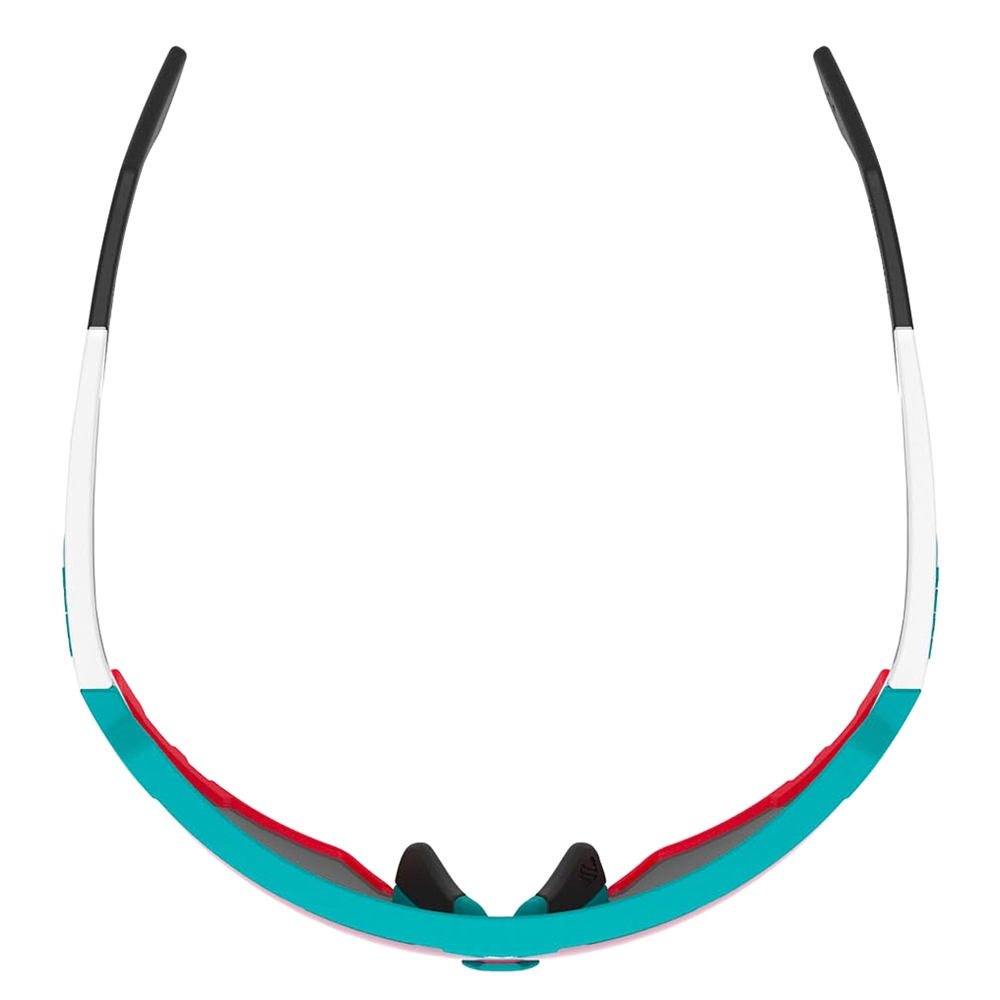 Defender RP Optics Sunglasses - Emerald-White Matte/Multilaser Red