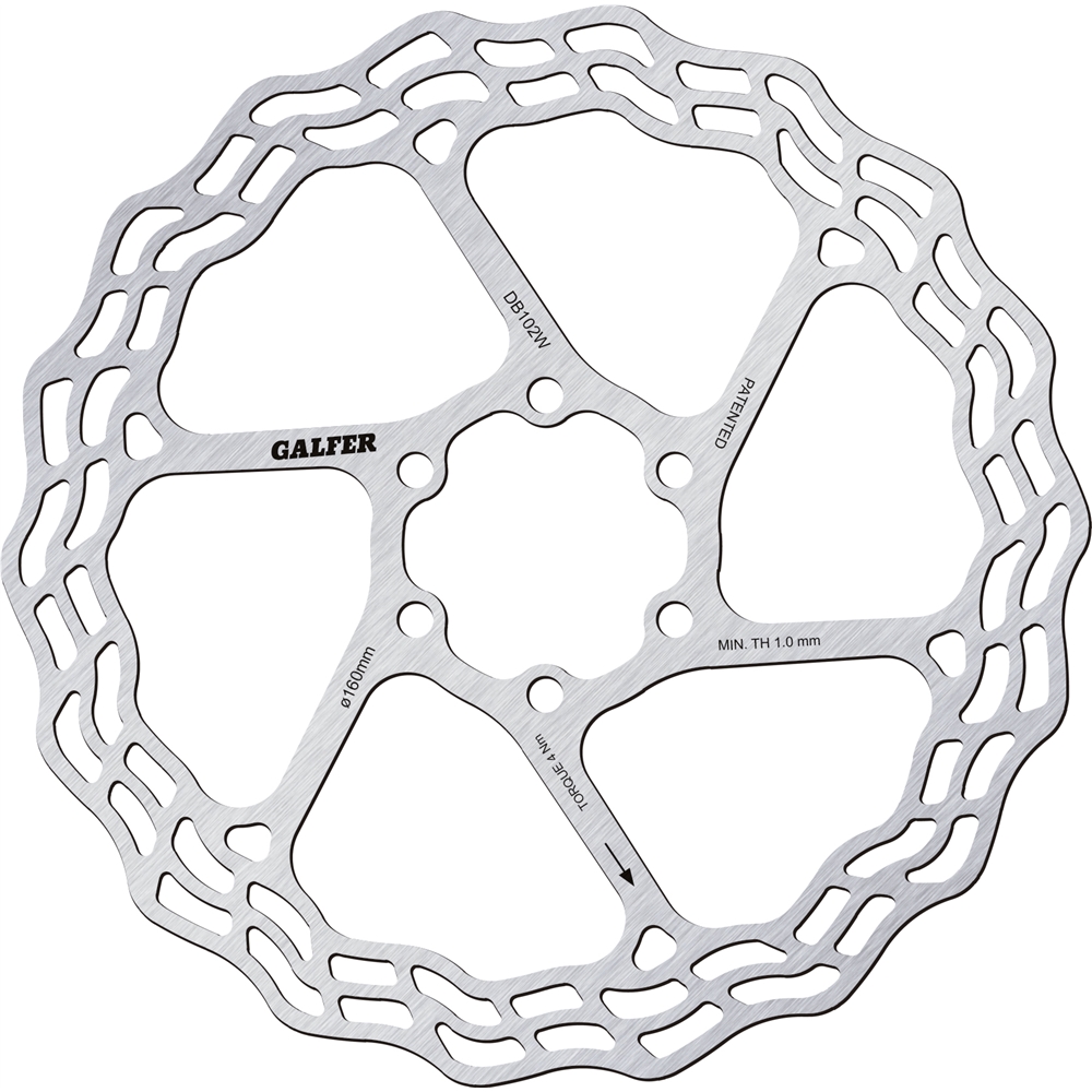 Wave Road Bike 6 Bolt Disc Brake Rotor