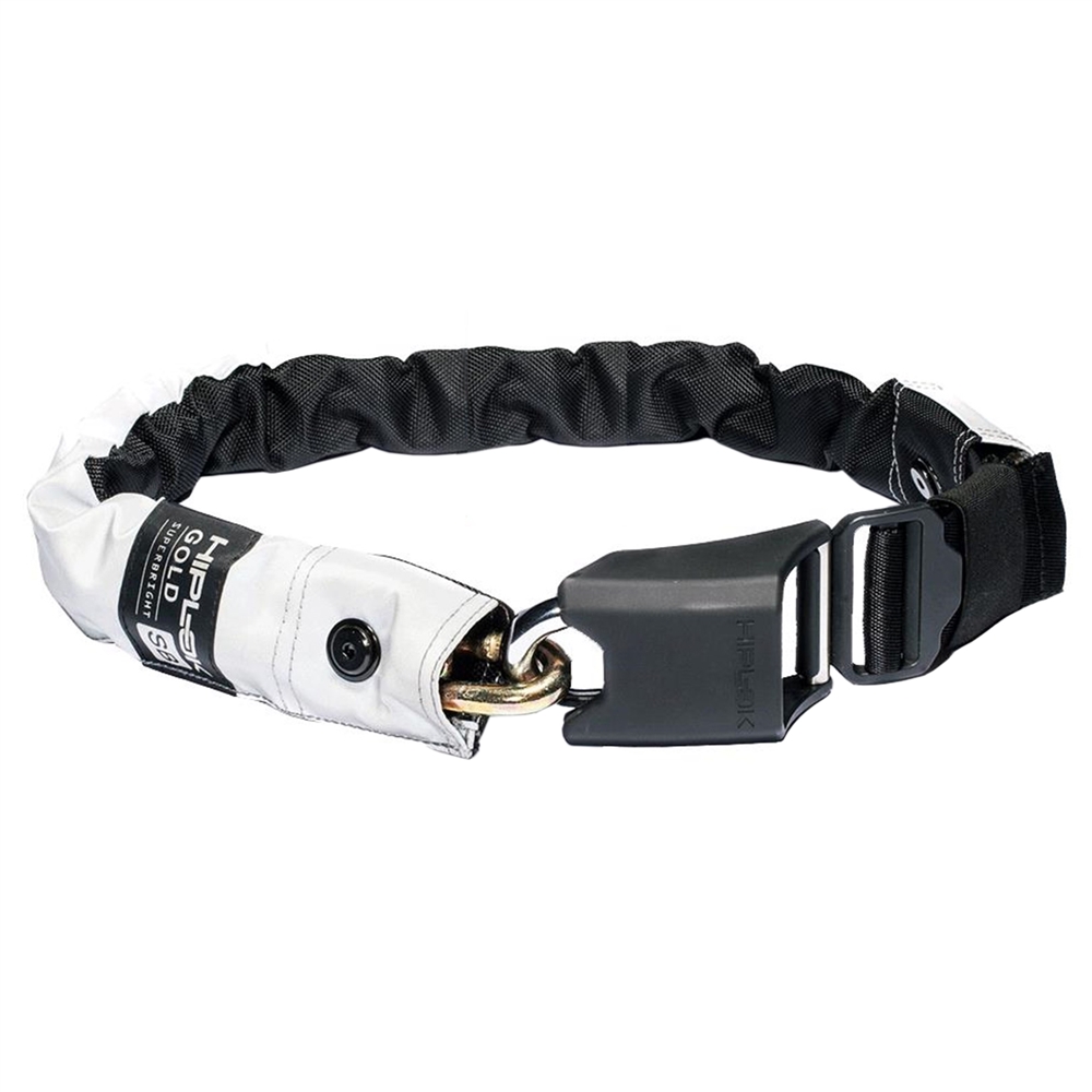 Gold Wearable 85cm Chain Lock - Waist 24-44" (Sold Secure Gold)
