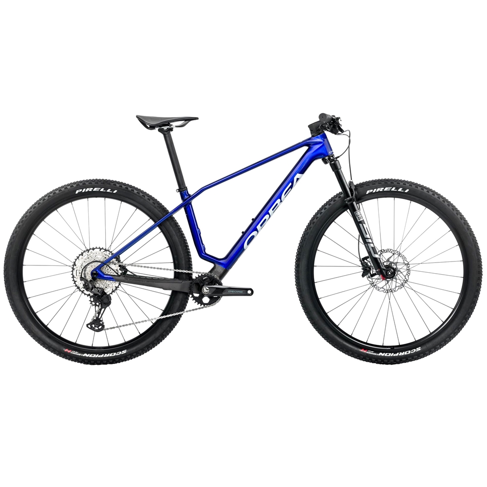 Alma M30 Hardtail Mountain Bike - Cobalt Blue/Carbon Raw (2025)