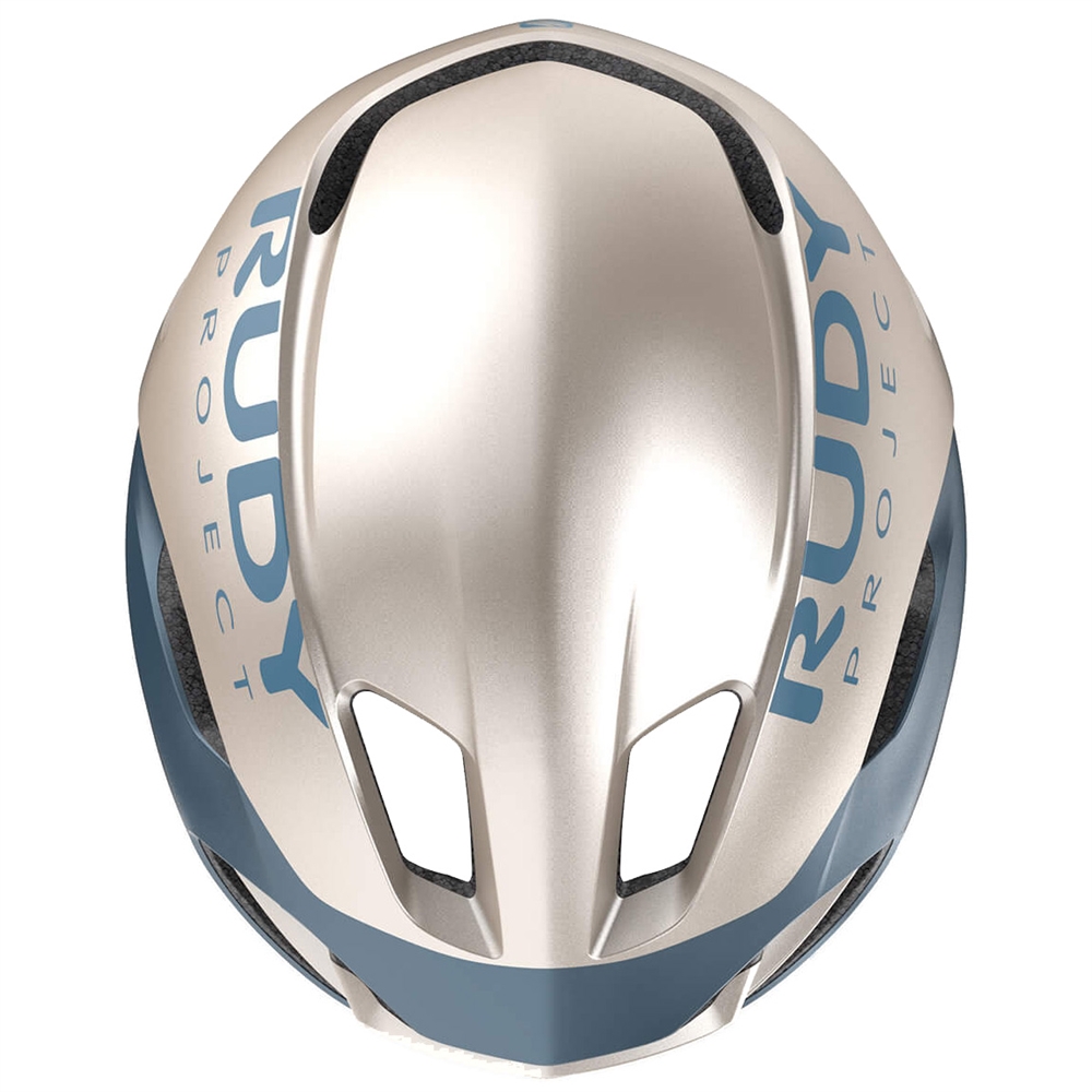Nytron Road Helmet - Champagne/Blue Avio Metal Matte