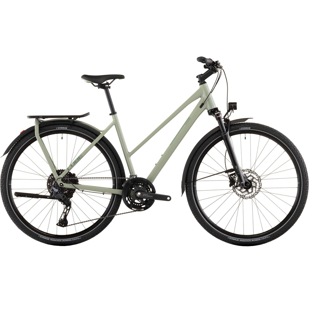 Kathmandu EXC Trapeze Hybrid Bike - Pea/Grey (2026)
