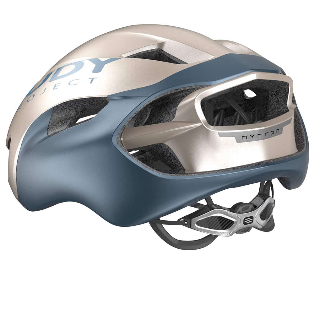 Nytron Road Helmet - Champagne/Blue Avio Metal Matte