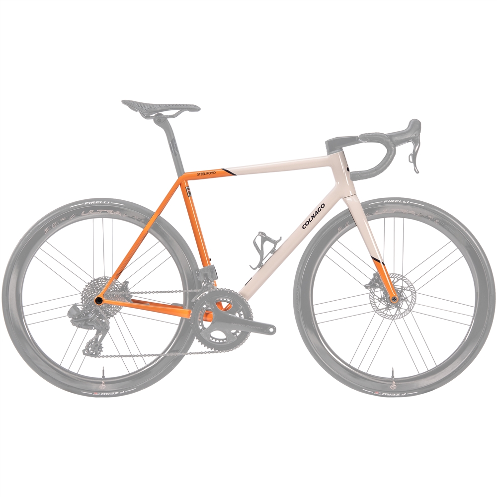 Steelnovo Road Bike Frame - Orange (2025)