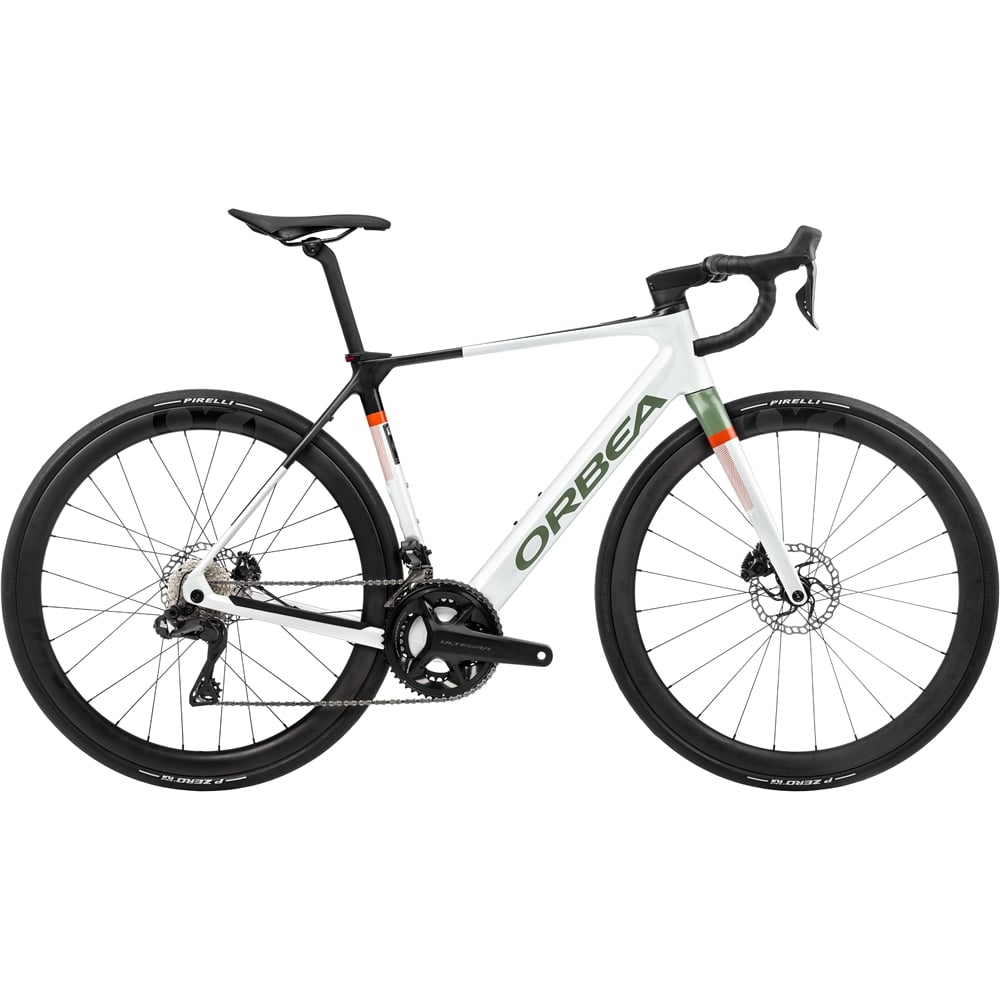 Gain M20i Electric Road Bike - White Chic/Metallic Green Artichoke (2023)