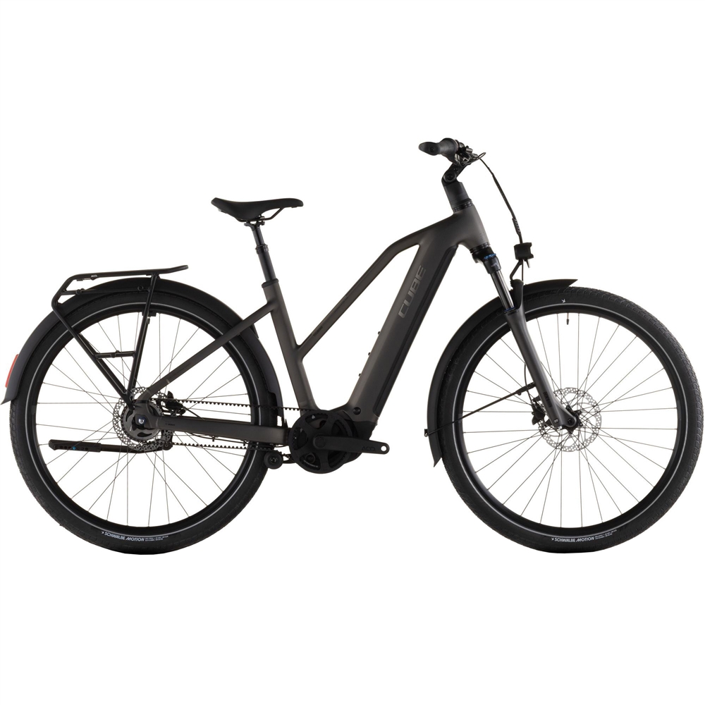 Touring Hybrid Trapeze Comfort SLX 800 Electric Hybrid Bike - Charcoal/Chrome (2026)