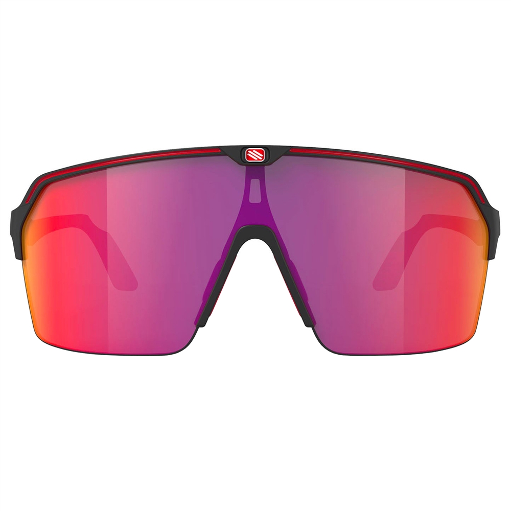 Spinshield Air RP Optics Sunglasses - Black Matte/Multilaser Red