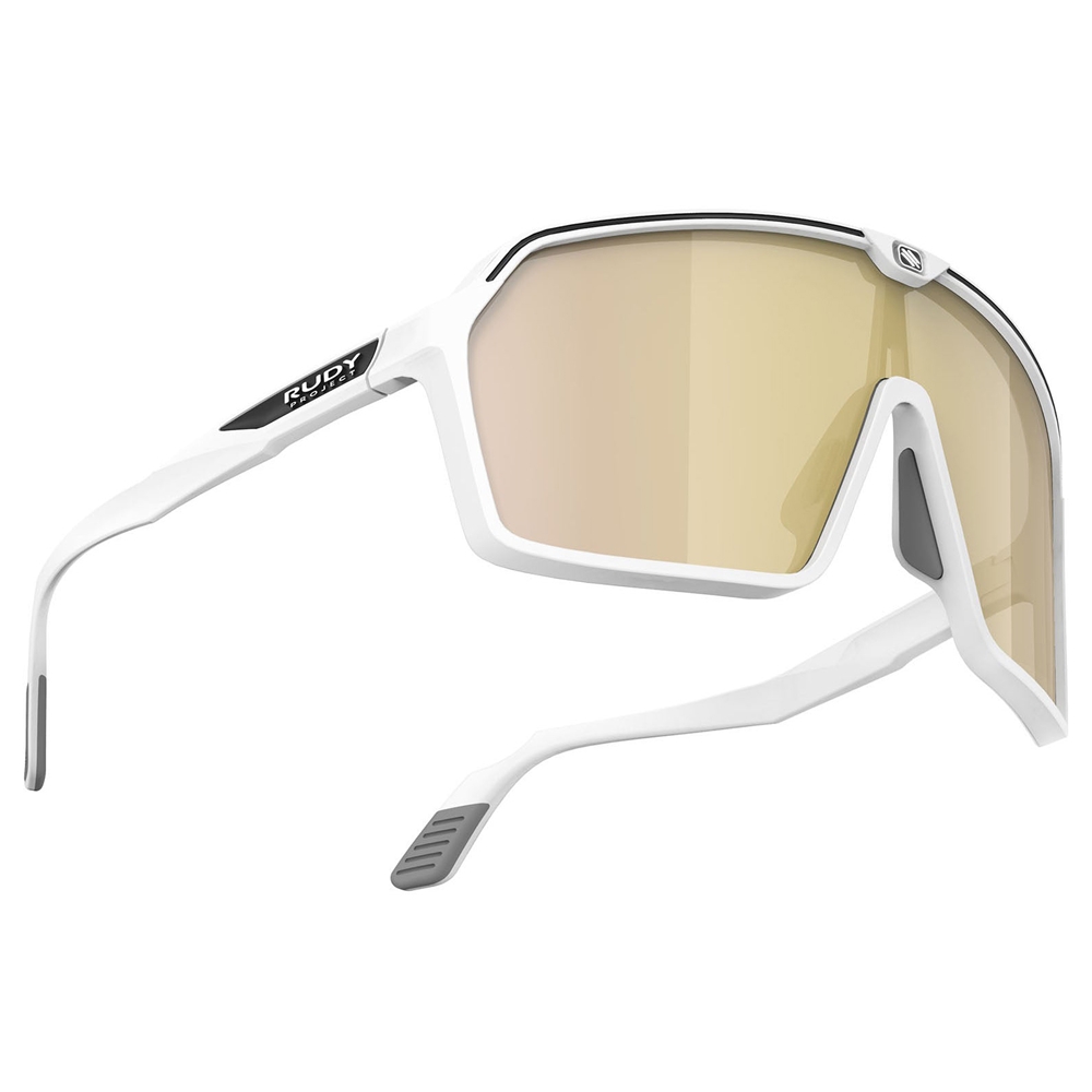 Spinshield RP Optics Sunglasses - White Matte/Multilaser Gold
