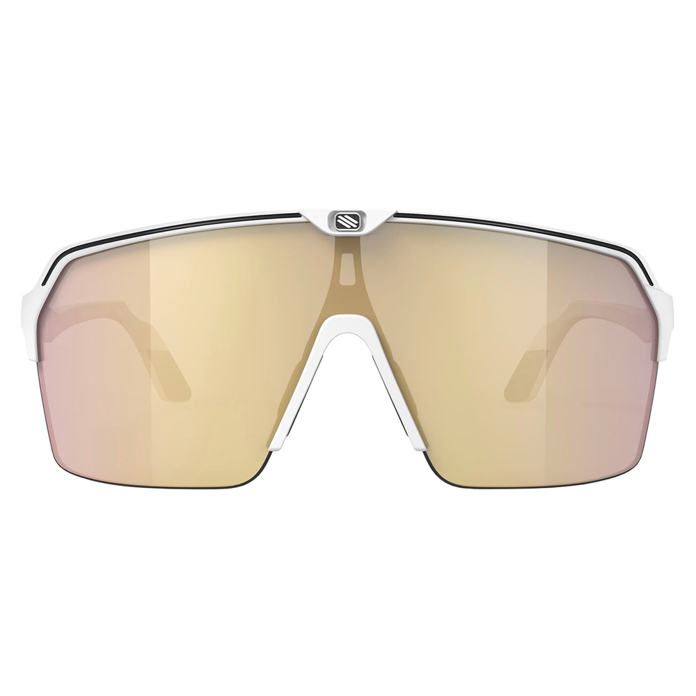 Spinshield Air RP Optics Sunglasses - White Matte/Multilaser Gold