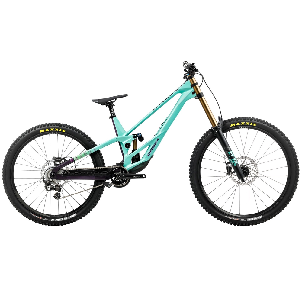 Rallon D-Ltd Downhill Mountain Bike - Aloha Green/Fantasy Purple Carbon View (2026)