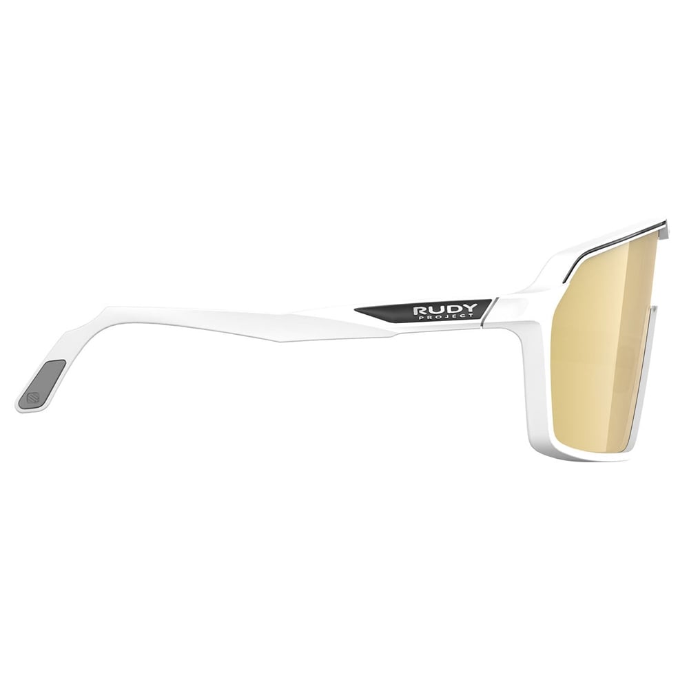 Spinshield RP Optics Sunglasses - White Matte/Multilaser Gold