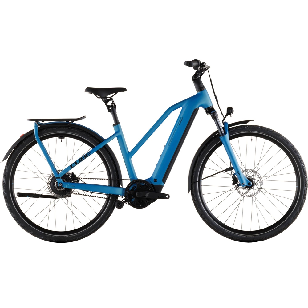 Kathmandu Hybrid Trapeze Comfort Pro 800 Electric Hybrid Bike - Azure/Black (2026)