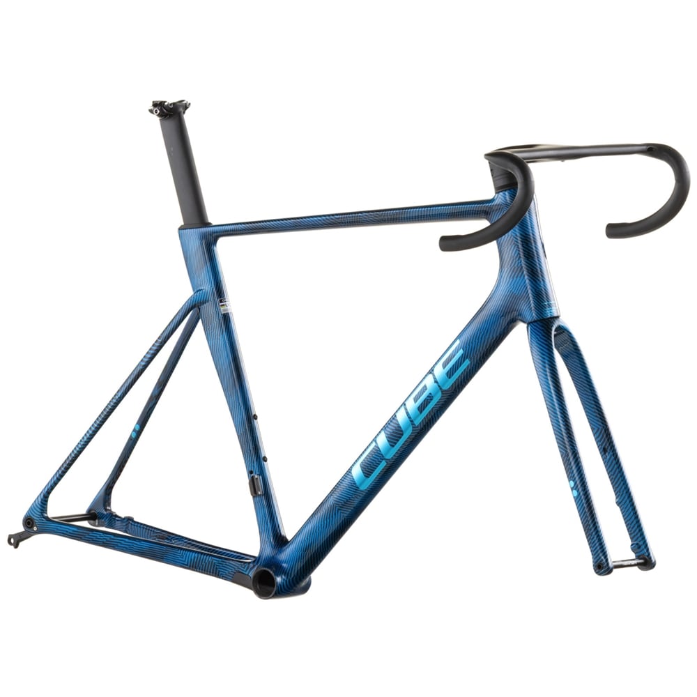 Litening Air C:68X Road Frameset - Liquid Blue Grid/Chrome (2026)