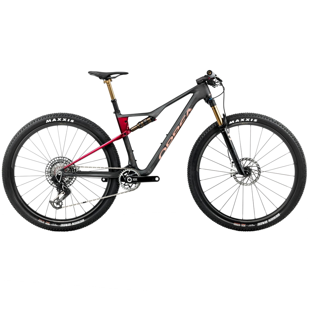 Oiz M-Ltd Full Suspension Mountain Bike - Diamond Carbon View/Cherry Red (2026)