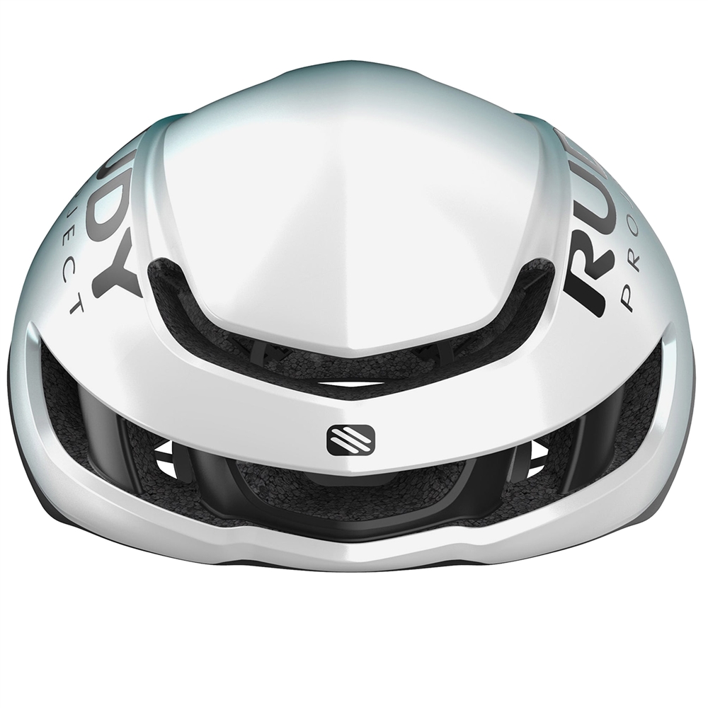 Nytron Road Helmet - Pearl/Emerald/Black Metal Matte