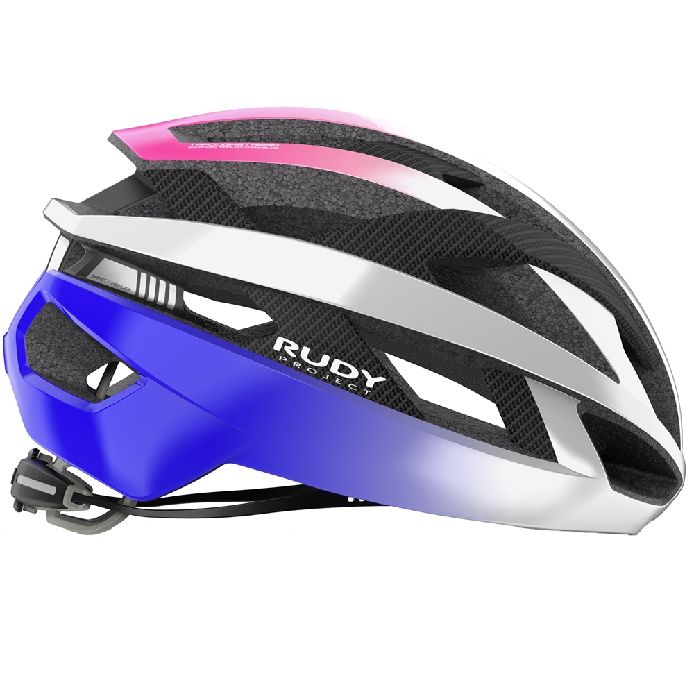 Rebel Road Helmet - Pearl Metal/Pink/Cyber Blue Shiny