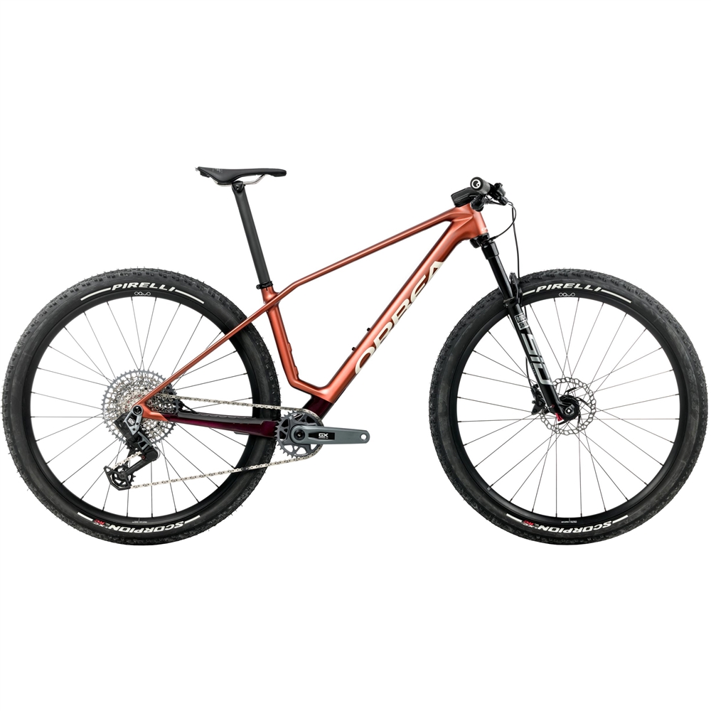 Alma M-Pro Hardtail Mountain Bike - Mars Red/Metallic Burgundy Red (2026)
