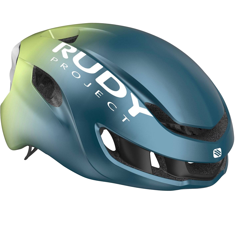 Nytron Road Helmet - Blue Avio/Apple Green Metal Matte