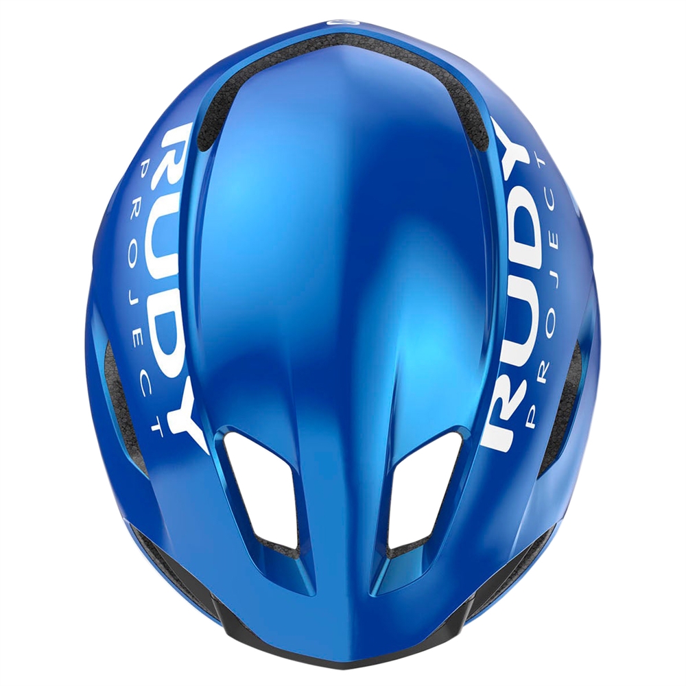 Nytron Road Helmet - Shiny Blue Metal/Matte Black