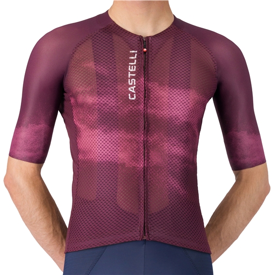 Deep Bordeaux/White