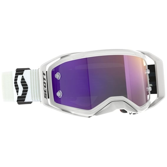 White/Black (Purple Chrome Lens)