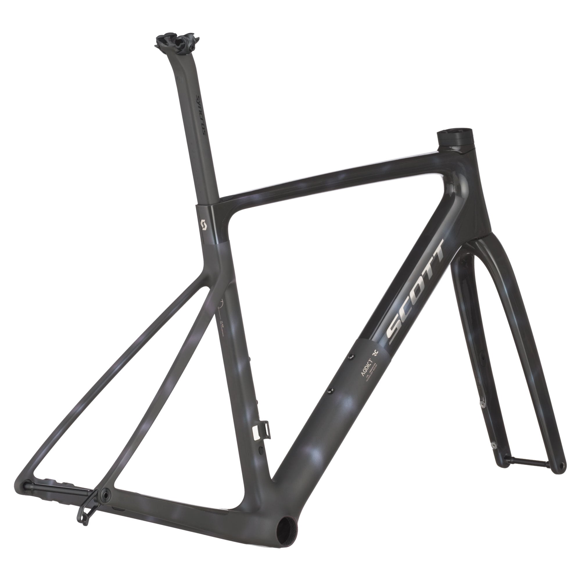 Scott Addict RC Ultimate HMX SL Road Bike Frameset - Sunbeam Black