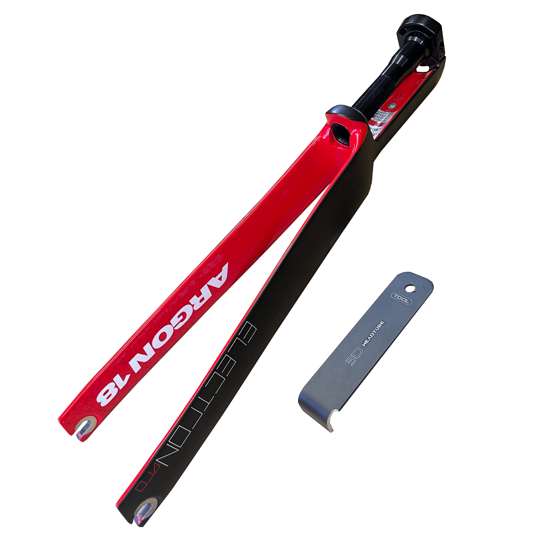 Argon 18 Electron Pro Fork - Matte Black/Gloss Red | Westbrook Cycles