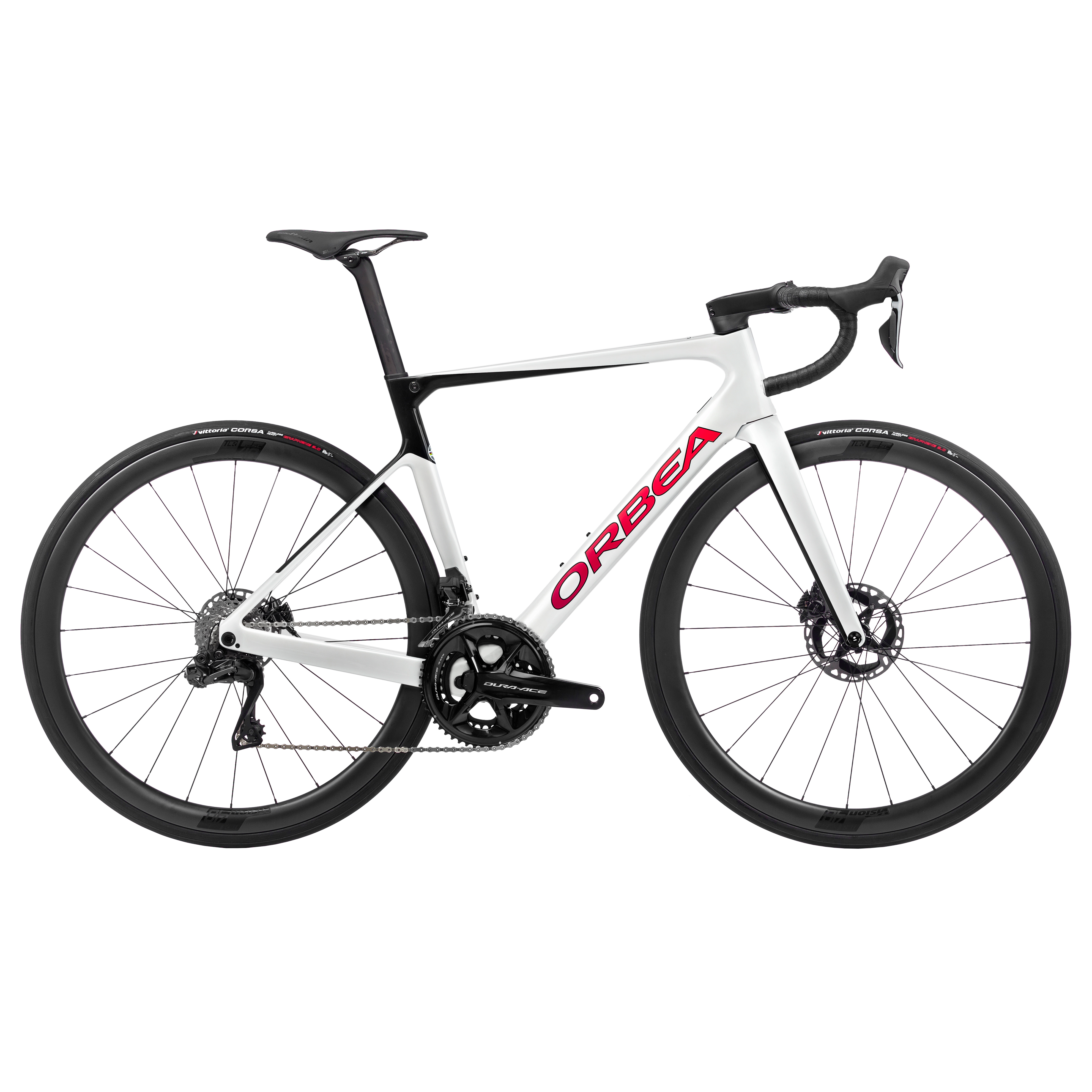 Orbea Orca M10i LTD PWR Road Bike - White Chic/Black (2023