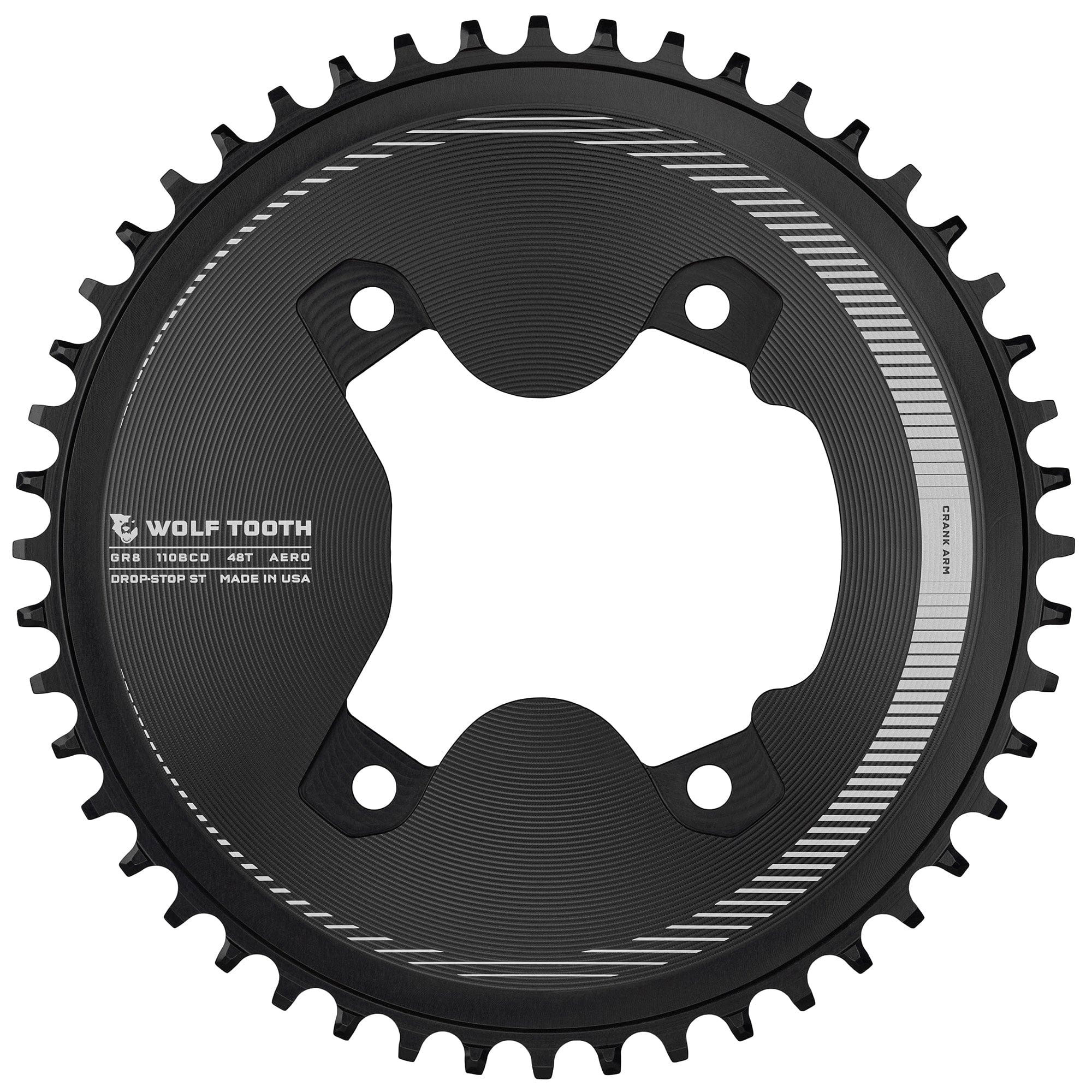 Wolf Tooth Components 110 BCD Asymmetric 4-Bolt Aero Chainring For