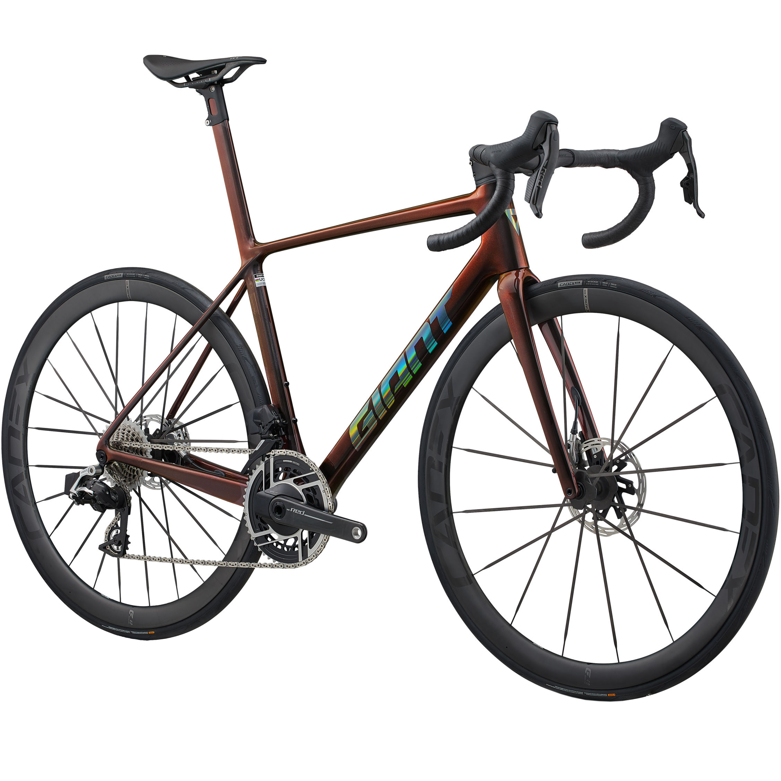 Giant TCR Advanced SL 0 Red AXS Road Bike - Black Lava (2025
